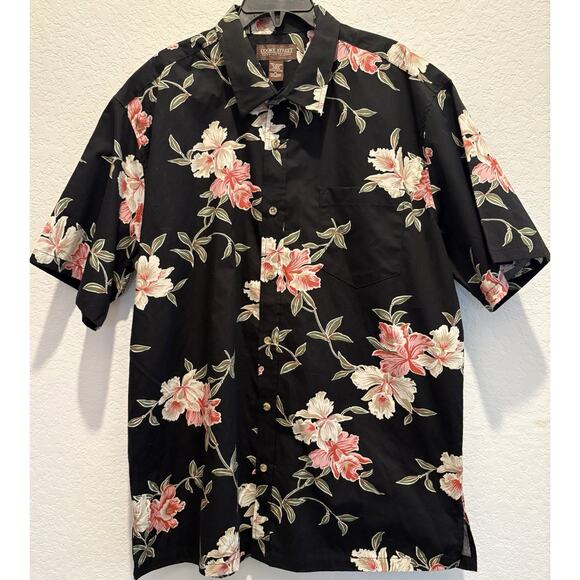 Cooke Street Black Hawaiian Short Sleeve Shirt Size XL NWOT - Picture 1 of 4